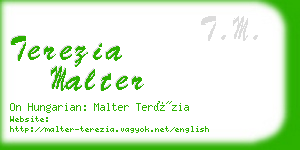 terezia malter business card
